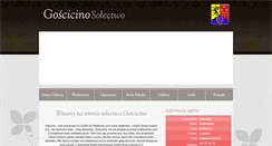 Desktop Screenshot of goscicinosolectwo.pl